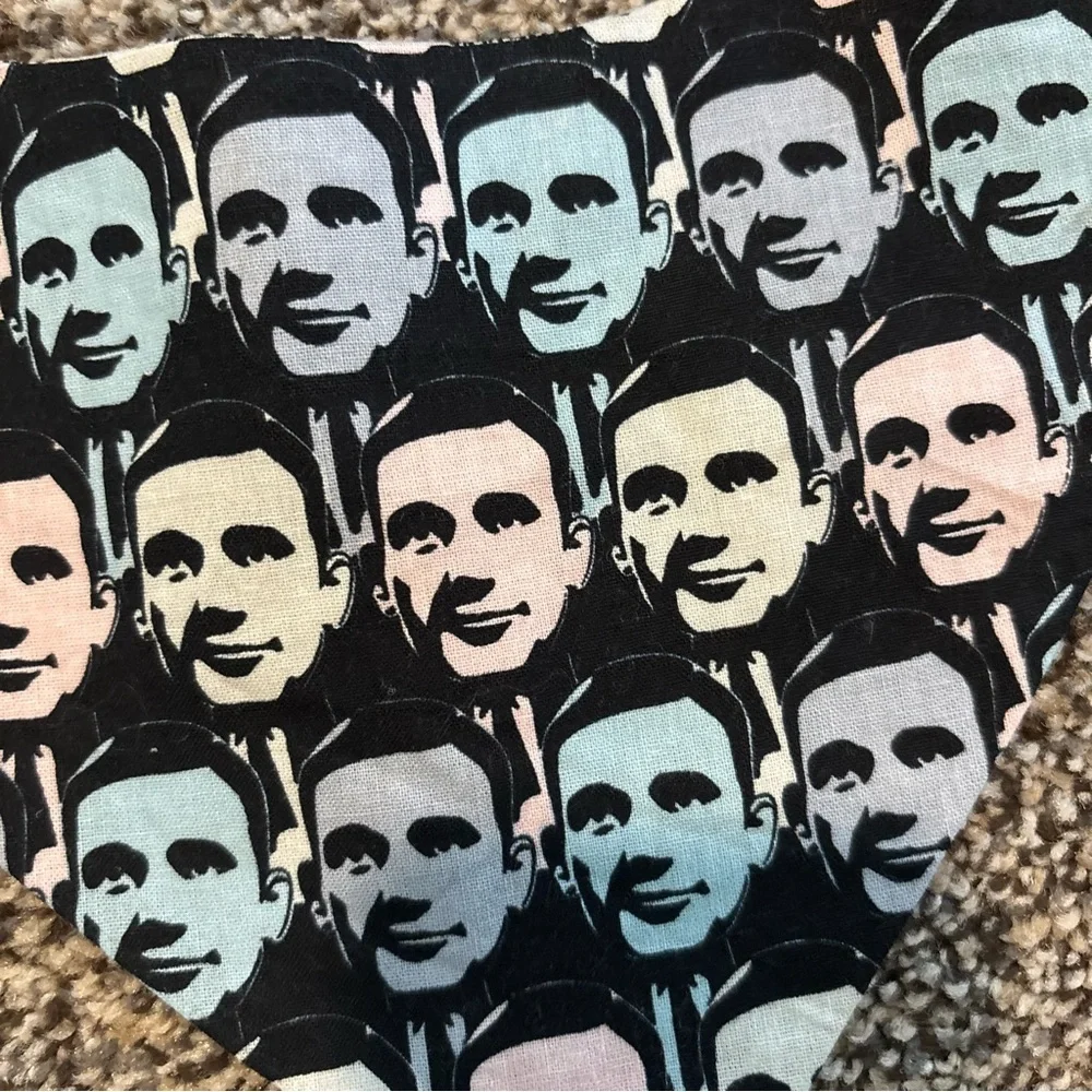 The Office Print Dog Bandana Michael Scott- Pet Accessory for small-med size